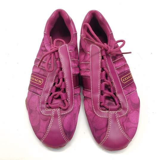 Coach Women's Kirby Q999 Magenta Sneakers Size 6 image number 5