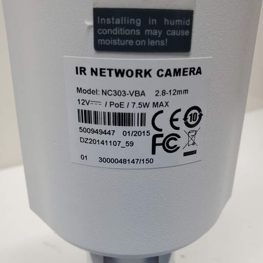 IR Network Bullet Camera Model NC303-VBA Untested image number 3