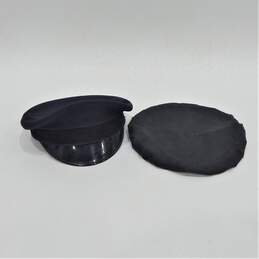 Vintage Midway Cap Co. 5 Star Conductor Uniform Dress Hat Navy Size 7 1/4