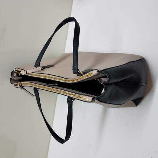 Buy the Kate Spade Laurel Way Leighann Black Almond Saffiano Leather Tote  Shoulder Bag