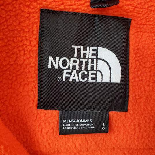 The North Face Orange Black Men's Fleece Jacket Size Large image number 3