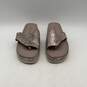 Donald J Pliner Womens Purple Silver Leather Open Toe Slide Sandals Size 9.5 image number 1