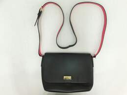 Kate Spade Black Handbag With Pink Lining