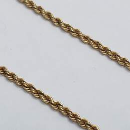 14K Gold 2mm Rope Chain Necklace 6.0g alternative image