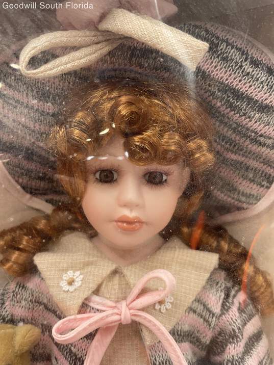 Debbie Visconti Limited Edition Of Fine Porcelain Blonde Hair Standing Girl Doll image number 2
