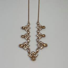 Designer Givenchy Gold-Tone Crystal Cut Stone Fashionable Statement Necklace alternative image