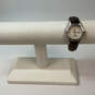Designer Seiko 7N83-0219 Silver-Tone Brown Leather Strap Analog Wristwatch image number 1