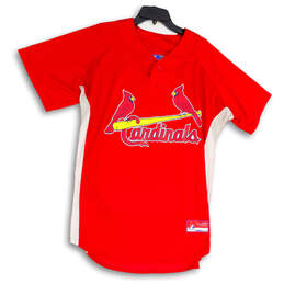 ST LOUIS CARDINALS T SHIRT Mens large Cotton Blend red shirt by MAJESTIC nwt