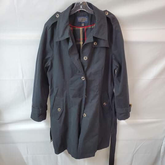 Vintage Pendleton Black Trench Coat size XXL image number 1