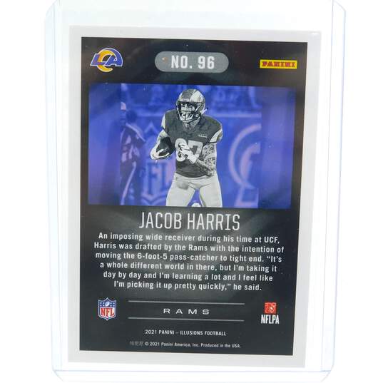 2021 Jacob Harris Illusions Rookie Trophy Case Ruby 125/125 Rams image number 3