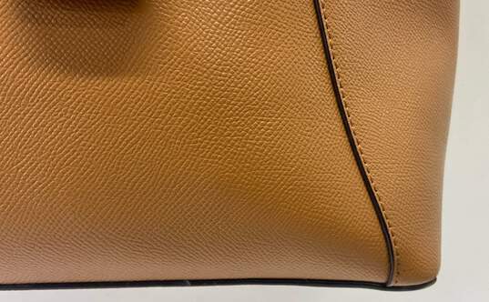 Michael Kors Maddie Medium Crossgrain Leather Tote Brown image number 2