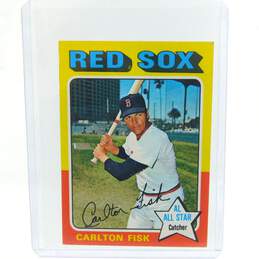 1975 Carlton Fisk Topps All-Star Mini Boston Red Sox