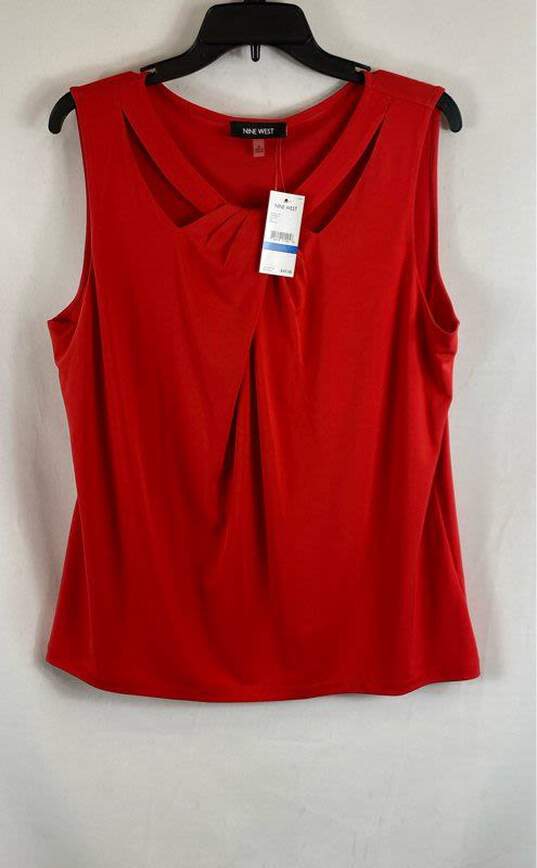 Nine West Red Blouse - Size X Large image number 1