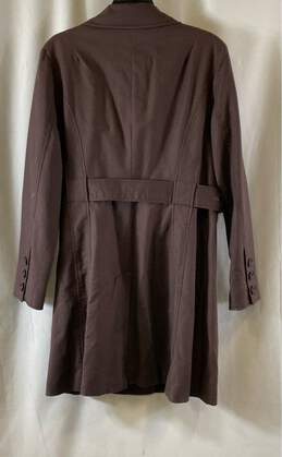Kenneth Cole Womens Brown Long Sleeve Double Breasted Belted Trench Coat Size XL alternative image