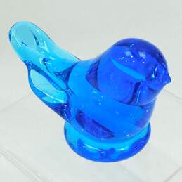 Small Cobalt Blue Glass Bird Blue Bird of Happiness Leo Ward