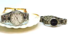 Fossil Steel & F2 FS2702 & ES8983 Black & White Dials Stainless Steel Ladies Watches 138g