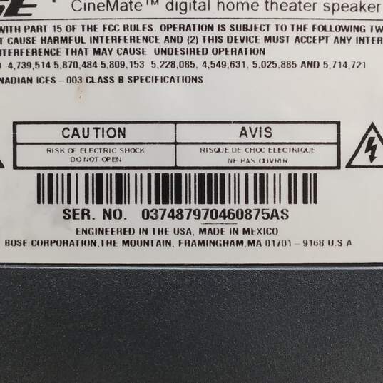 Bose CineMate Digital Home Theater Speaker System image number 5