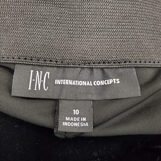INC International Women Black Flared Pants Sz 10 NWT image number 1