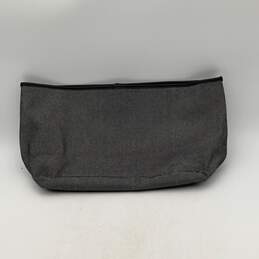 Coach Womens Makeup Pouch Purse Inner Pockets Magnetic Snap Gray Black alternative image