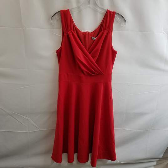 Grace Karin Red Polyester Fit Flare Dress Size M image number 1
