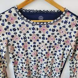 Tory Burch Long Sleeve Cotton Floral Top Women's Size XS alternative image