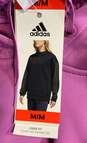 NWT Adidas Womens Lavender Loose Fit Gear Up Pullover Hoodie Size Medium image number 7