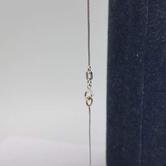 14k Gold Dancing Diamonds Box Chain Necklace 3.0g image number 4