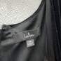NWT Lulus Womens Black Velvet V-Neck Short Sleeve Long Maxi Dress Size 2X image number 3