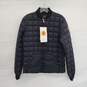MEN'S SAVE THE DUCK BLACK PUFFER ZIP UP JACKET SIZE S NWT image number 1
