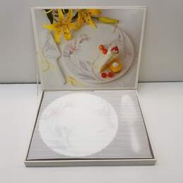 Mikasa Bone China Cake Set  Ceramic Platter Serving Tray