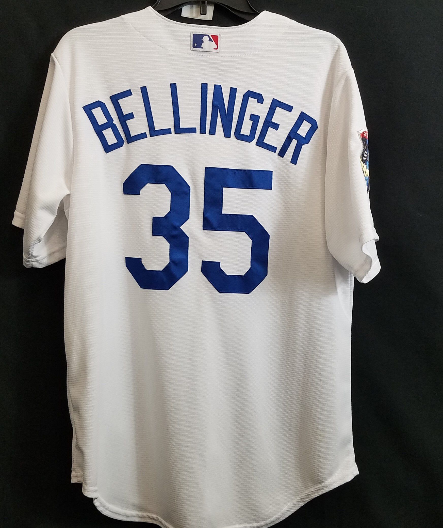 Dodgers No35 Cody Bellinger White Cool Base Stitched Youth Jersey