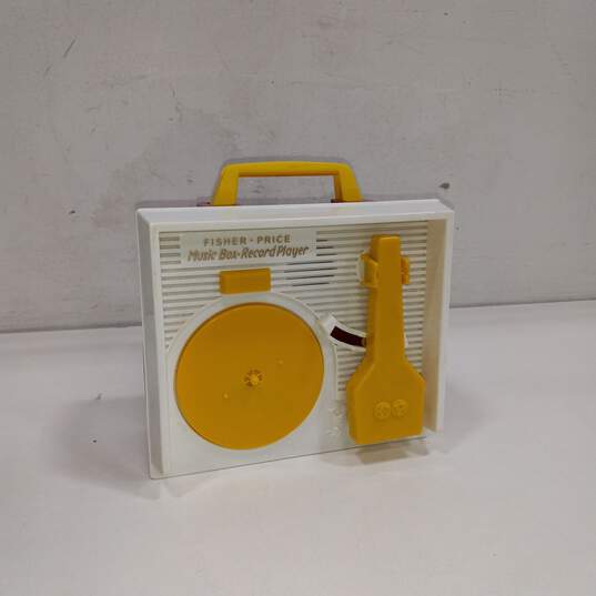 Vintage Fisher Price Toy Music Box Record Player image number 1