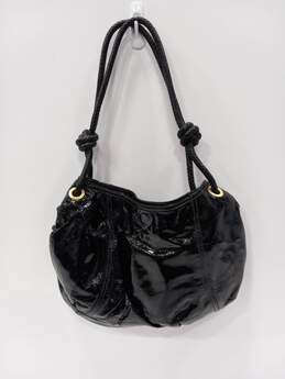 Eric Javits Women's Black Patent Leather Hobo Bag alternative image
