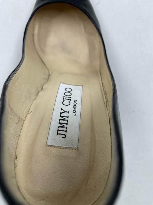 Authentic Jimmy Choo Black Patent Wedge Pumps W 7 image number 8