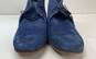 Heschung Blue Suede Lace Up Chelsea Ankle Boots Men's Size 7 M image number 3