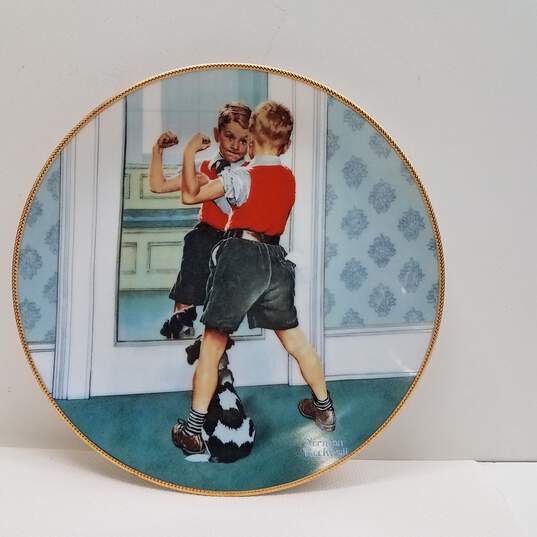 Norman Rockwell Bundle Lot of 4 Collector's Plates Knowles image number 3