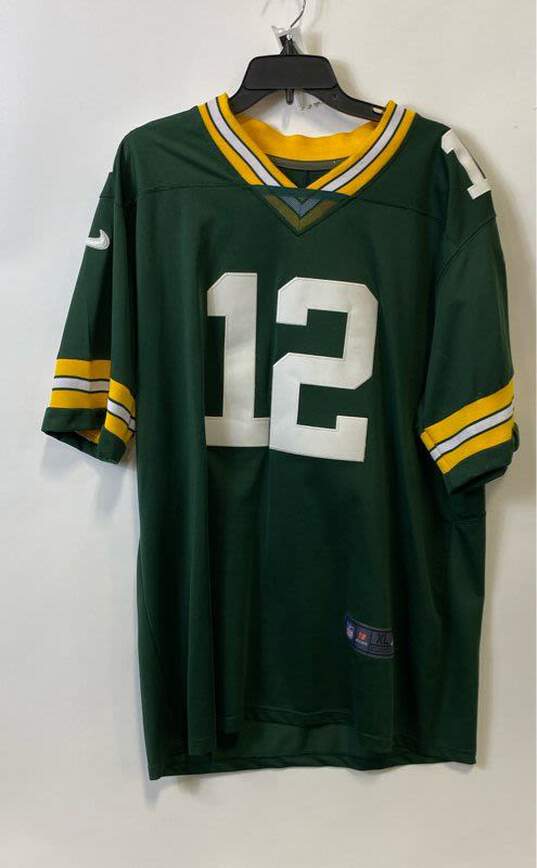 Nike Mens Green Bay Packers Aaron Rodgers 12 On Field NFL Football Jersey Sz XL image number 1