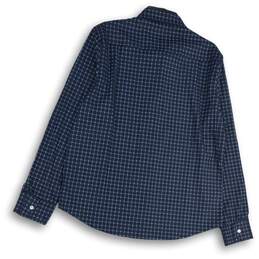 NWT Joe & Bella Mens Blue Check Collared Long Sleeve Button-Up Shirt Size L alternative image