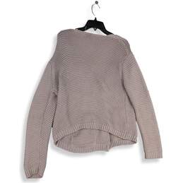 Womens Gray Long Sleeve Pockets Button Front Cardigan Sweater Size Medium alternative image