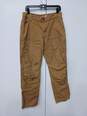 Carhartt Relaxed Fit Brown Carpenter Pants Men's Size 33x34 image number 1