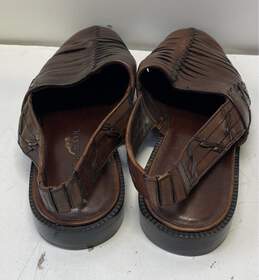 Cole Haan Leather Woven Slingback Sandals Brown 10 alternative image