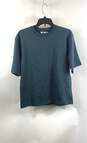 NWT Uniqlo Unisex Adult Teal Blue AIRism Short Sleeve Pullover T-Shirt Sz Small image number 1