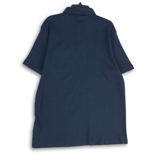 NWT Tahari Mens Blue Spread Collar Short Sleeve Polo Shirt Size XL image number 2