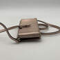 Womens Pink Long Strap Card Holder Inner Pockets Wallet Crossbody Bag image number 4