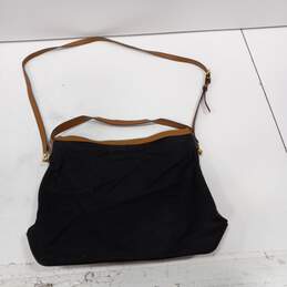 Women's Michael Kors Black Nylon w/ Tan Trim Shoulder Bag alternative image