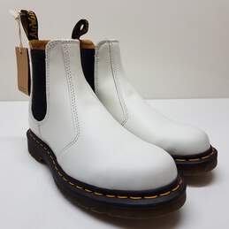 Dr. Martens 2976 White Smooth Leather Chelsea Boots Size 7L/6M