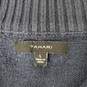 Tahari MN's 1/4 Zip Blue & Stripe 100% Cotton Pullover Size L image number 3