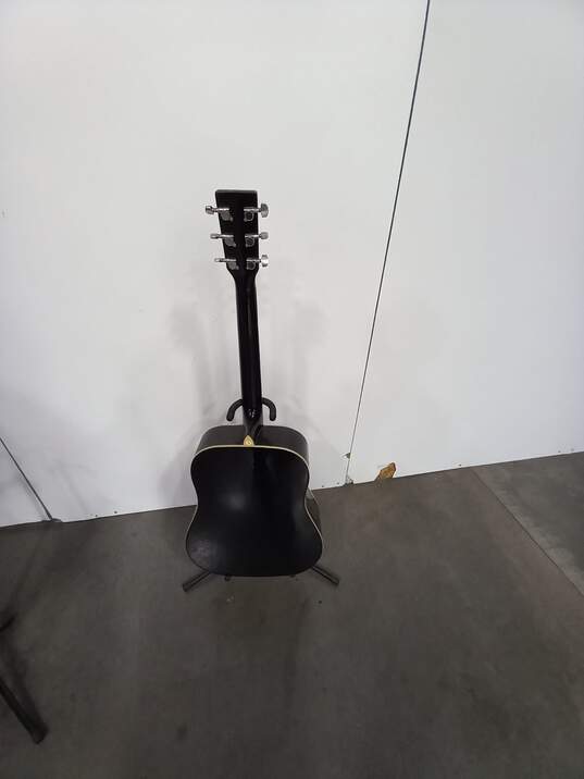 Black Rouge Acoustic Guitar w/ stand image number 4