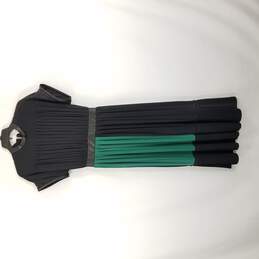 A.L.C. Women Black/Green Midi Dress 6 NWT
