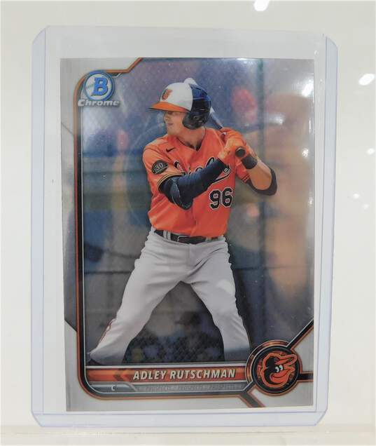 2022 Adley Rutschman Bowman Chrome Rookie Baltimore Orioles image number 1